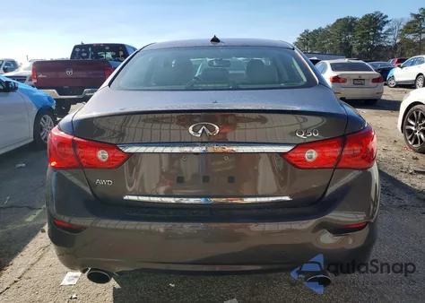 2016 Infiniti Q50 Base z USA, uszkodzony, nr VIN JN1CV7AR7GM251253